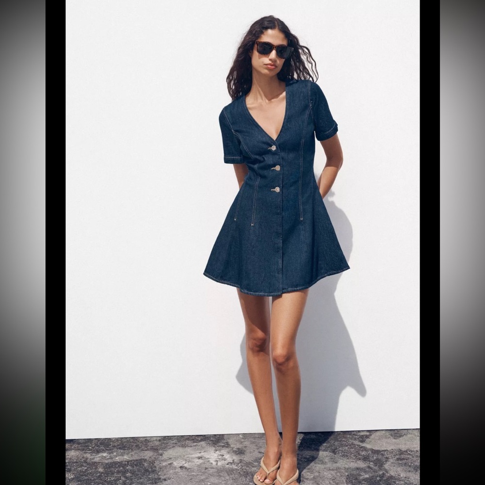 Z1975 DENIM MINI DRESS